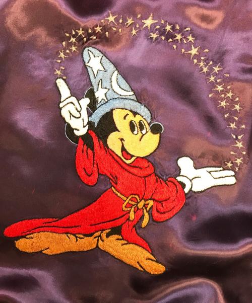 DISNEY（ディズニー）DISNEY (ディズニー) サテンスタジャン パープル サイズ:Lの古着・服飾アイテム