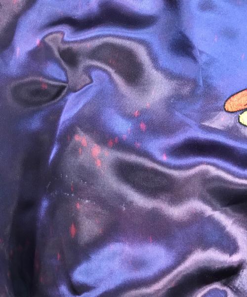 DISNEY（ディズニー）DISNEY (ディズニー) サテンスタジャン パープル サイズ:Lの古着・服飾アイテム