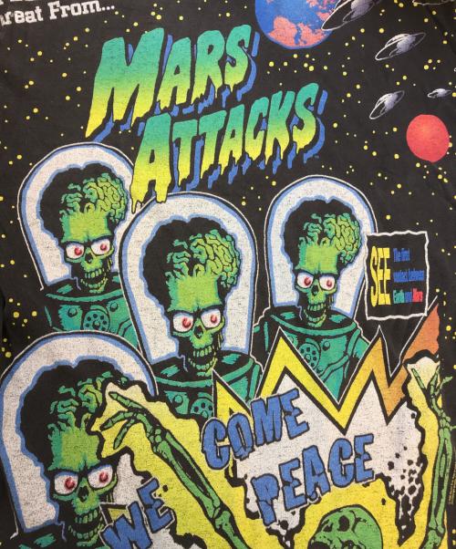 ムービーTシャツ（ムービーTシャツ）ムービーTシャツ (ムービーTシャツ) MARS ATTACKS(マーズアタック) ムービーTシャツ ブラック サイズ:Lの古着・服飾アイテム