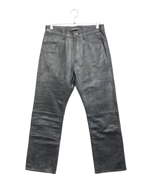 GAP（ギャップ）GAP (ギャップ) レザーパンツ ブラック サイズ:W32 L30の古着・服飾アイテム