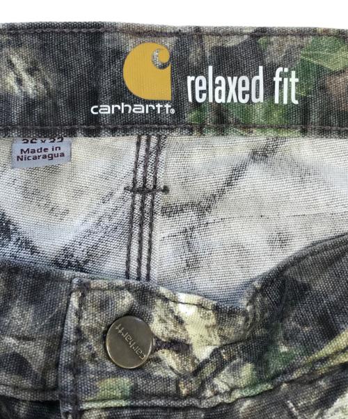 CarHartt（カーハート）CarHartt (カーハート) リアルツリー柄ワークパンツ グリーン サイズ:36×32の古着・服飾アイテム