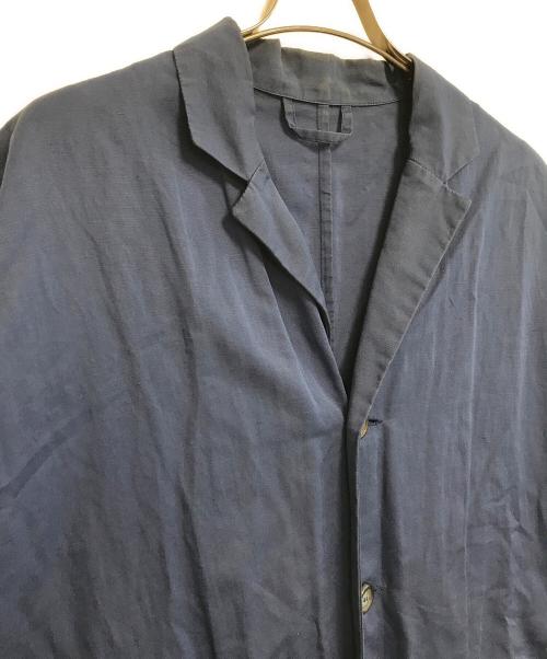 CASEY CASEY（ケーシーケーシー）CASEY CASEY (ケーシーケーシー) コットンリネンショートコート ネイビー サイズ:Sの古着・服飾アイテム