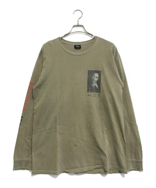 stussy（ステューシー）stussy (ステューシー) 長袖Tシャツ グリーン サイズ:Ⅼの古着・服飾アイテム