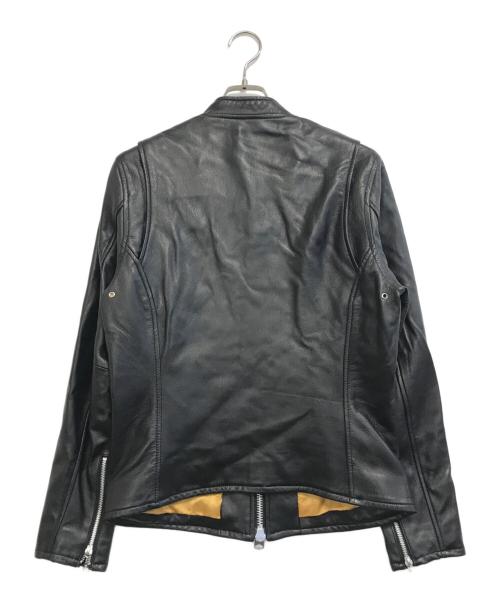 DANKE SCHON（ダンケ シェーン）DANKE SCHON (ダンケ シェーン) シングルライダースジャケット ブラック サイズ:Ｍの古着・服飾アイテム