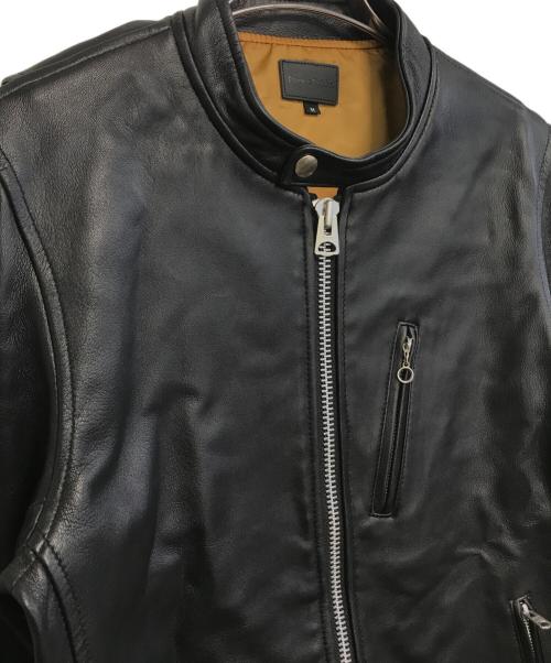 DANKE SCHON（ダンケ シェーン）DANKE SCHON (ダンケ シェーン) シングルライダースジャケット ブラック サイズ:Ｍの古着・服飾アイテム