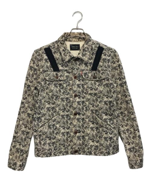 NUMBER (N)INE（ナンバーナイン）NUMBER (N)INE (ナンバーナイン) 花柄トラッカージャケット ベージュ サイズ:2の古着・服飾アイテム