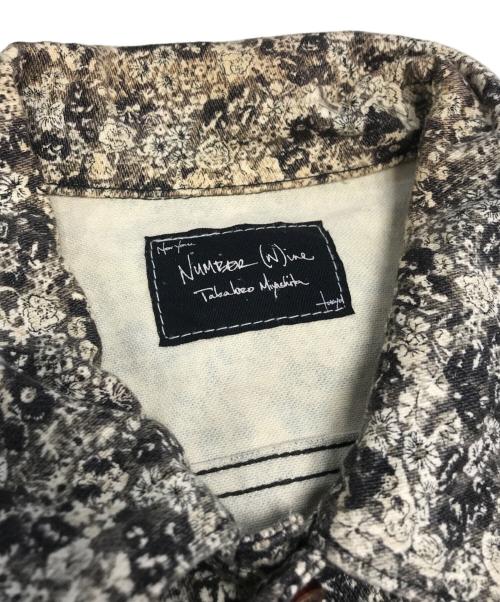 NUMBER (N)INE（ナンバーナイン）NUMBER (N)INE (ナンバーナイン) 花柄トラッカージャケット ベージュ サイズ:2の古着・服飾アイテム