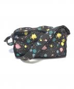 BERNHARD WILLHELMベルンハルト ウィルヘルム）の古着「ペイント柄ショルダーバッグ」｜ブラック