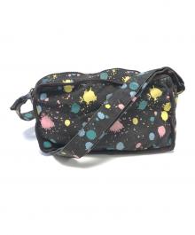 BERNHARD WILLHELM（ベルンハルト ウィルヘルム）の古着「ペイント柄ショルダーバッグ」｜ブラック