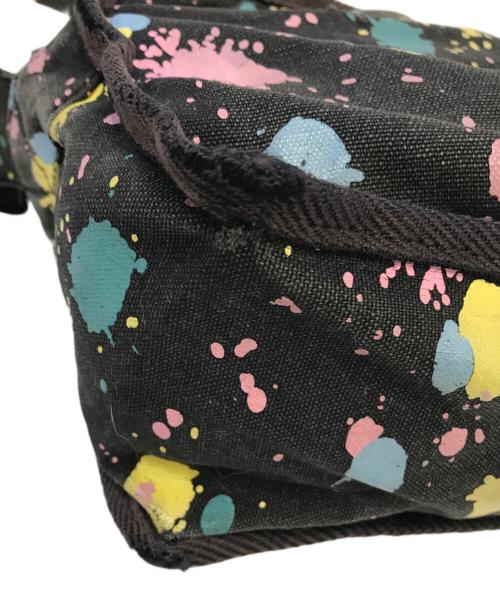 BERNHARD WILLHELM（ベルンハルト ウィルヘルム）BERNHARD WILLHELM (ベルンハルト ウィルヘルム) ペイント柄ショルダーバッグ ブラックの古着・服飾アイテム