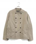 AUBERGEオーベルジュ）の古着「MALGAT コットンリネン フレンチコック ジャケット」｜ベージュ