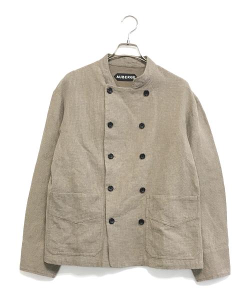 AUBERGE（オーベルジュ）AUBERGE (オーベルジュ) MALGAT コットンリネン フレンチコック ジャケット ベージュ サイズ:38の古着・服飾アイテム