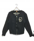 HUMAN MADEヒューマンメイド）の古着「ウールカーディガン」｜ブラック