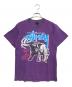 stussy（ステューシー）の古着「プリントTシャツ」｜パープル