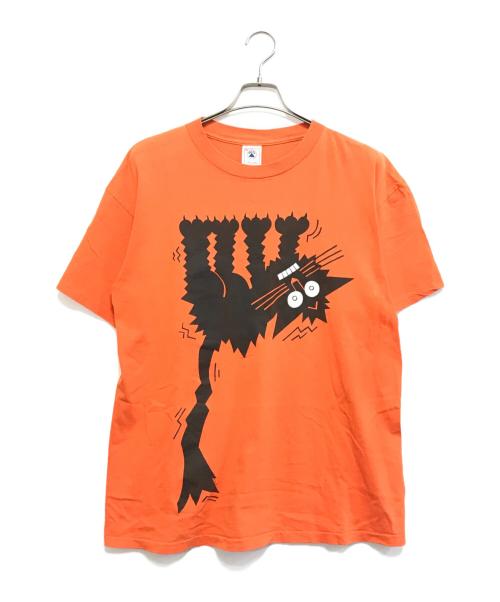 DELTA（デルタ）DELTA (デルタ) プリントTシャツ オレンジ サイズ:XLの古着・服飾アイテム