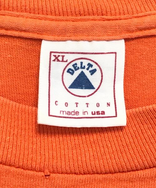 DELTA（デルタ）DELTA (デルタ) プリントTシャツ オレンジ サイズ:XLの古着・服飾アイテム