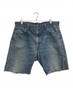 LEVI'Sリーバイス）の古着「505カットオフデニムパンツ」｜インディゴ