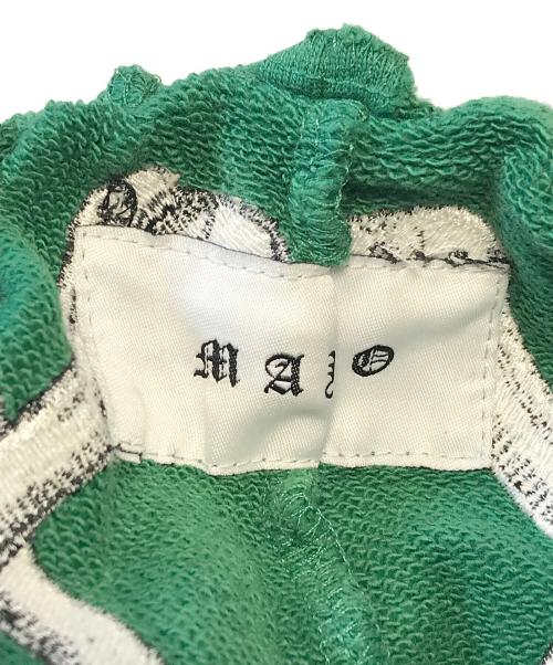 MAYO（メイヨー）MAYO (メイヨー) CROSS BONES EMBROIDERY SWEAT SHORTS グリーン サイズ:Lの古着・服飾アイテム