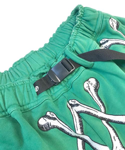 MAYO（メイヨー）MAYO (メイヨー) CROSS BONES EMBROIDERY SWEAT SHORTS グリーン サイズ:Lの古着・服飾アイテム