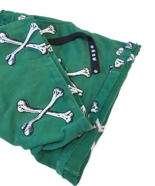 MAYO（メイヨー）MAYO (メイヨー) CROSS BONES EMBROIDERY SWEAT SHORTS グリーン サイズ:Lの古着・服飾アイテム