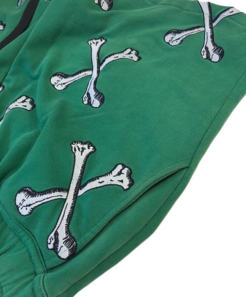 MAYO（メイヨー）MAYO (メイヨー) CROSS BONES EMBROIDERY SWEAT SHORTS グリーン サイズ:Lの古着・服飾アイテム