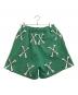MAYO (メイヨー) CROSS BONES EMBROIDERY SWEAT SHORTS グリーン サイズ:L：10000円