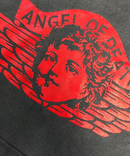 SAINT MICHAEL（セントマイケル）SAINT MICHAEL (セントマイケル) ヴィンテージ加工 プルオーバフーディー ブラック サイズ:Lの古着・服飾アイテム