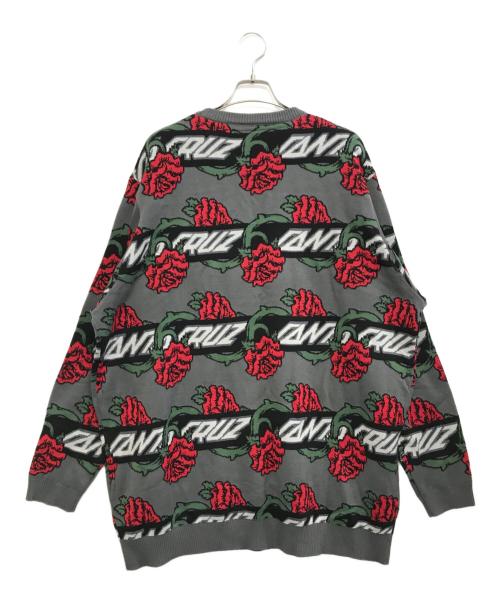 SANTA CRUZ（サンタクルーズ）SANTA CRUZ (サンタクルーズ) DRESSEN ROSE VINE CREW SWEATER ブラック サイズ:XXLの古着・服飾アイテム