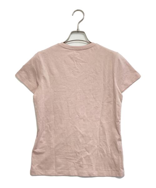 MONCLER（モンクレール）MONCLER (モンクレール) ビーズ ロゴ 半袖Tシャツ ピンク サイズ:XXSの古着・服飾アイテム