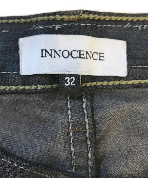 INNOCENCE NY（イノセンス ニューヨーク）INNOCENCE NY (イノセンス ニューヨーク) デストロイクラッシュデニムハーフパンツ ブラック サイズ:32の古着・服飾アイテム