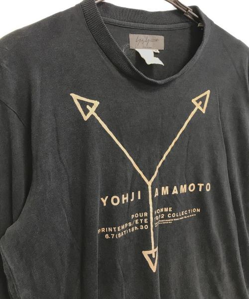 Yohji Yamamoto pour homme（ヨウジヤマモト プールオム）Yohji Yamamoto pour homme (ヨウジヤマモト プールオム) 90's ロングスリーブカットソー ブラック サイズ:Mの古着・服飾アイテム