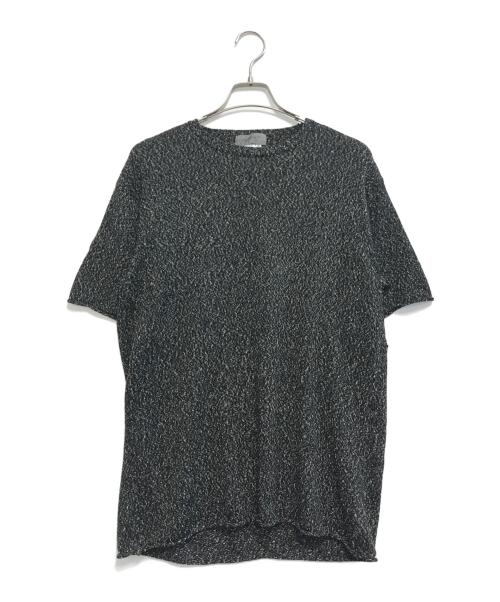 Yohji Yamamoto pour homme（ヨウジヤマモト プールオム）Yohji Yamamoto pour homme (ヨウジヤマモト プールオム) シルク混半袖ニット ブラック サイズ:3の古着・服飾アイテム