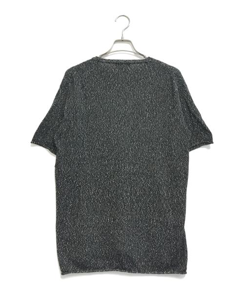 Yohji Yamamoto pour homme（ヨウジヤマモト プールオム）Yohji Yamamoto pour homme (ヨウジヤマモト プールオム) シルク混半袖ニット ブラック サイズ:3の古着・服飾アイテム