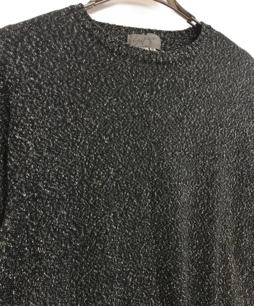 Yohji Yamamoto pour homme（ヨウジヤマモト プールオム）Yohji Yamamoto pour homme (ヨウジヤマモト プールオム) シルク混半袖ニット ブラック サイズ:3の古着・服飾アイテム