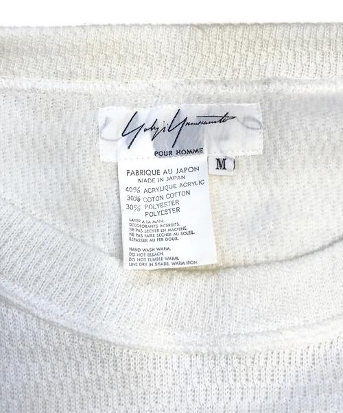 Yohji Yamamoto pour homme（ヨウジヤマモト プールオム）Yohji Yamamoto pour homme (ヨウジヤマモト プールオム) サーマルカットソー ホワイト サイズ:Mの古着・服飾アイテム