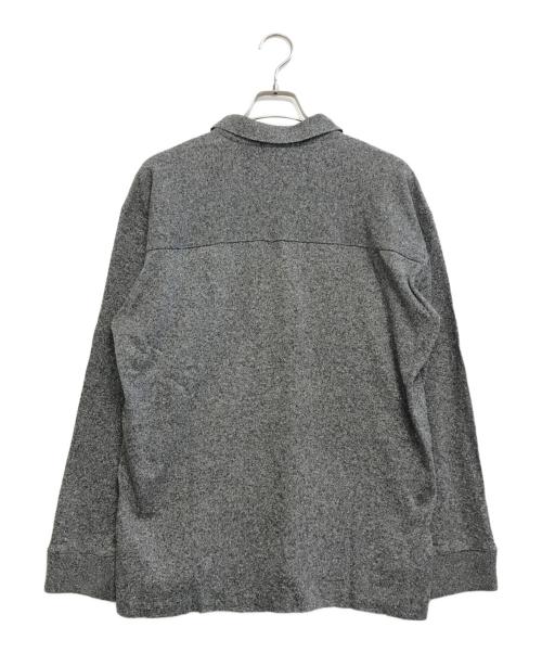 ISSEY MIYAKE（イッセイミヤケ）ISSEY MIYAKE (イッセイミヤケ) L/Sポロシャツ グレー サイズ:Sの古着・服飾アイテム