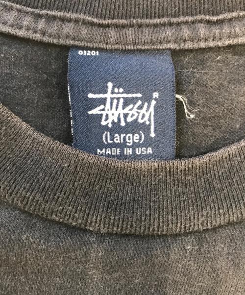 stussy（ステューシー）stussy (ステューシー) プリントTシャツ ブラック サイズ:Lの古着・服飾アイテム