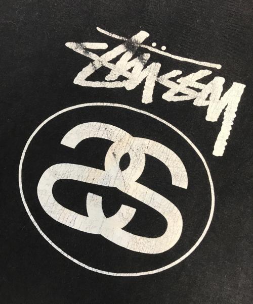 stussy（ステューシー）stussy (ステューシー) プリントTシャツ ブラック サイズ:Lの古着・服飾アイテム