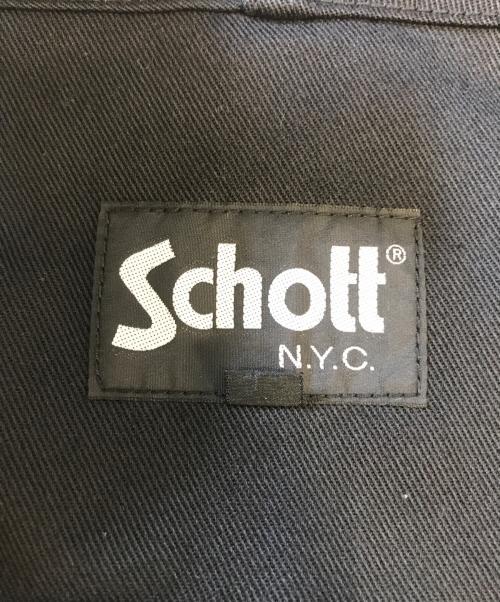 Schott（ショット）Schott (ショット) オーバーオール ブラック サイズ:XLの古着・服飾アイテム