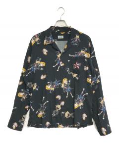 中古・古着通販】CCU (シーシーユー) バンドカラーレザーシャツ
