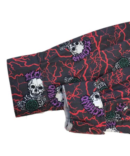 MASSES（マシス）MASSES (マシス) 総柄シャツ グレー サイズ:Sの古着・服飾アイテム