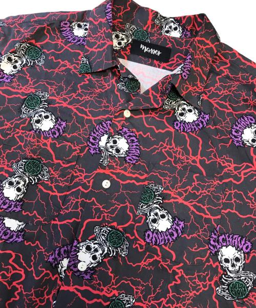 MASSES（マシス）MASSES (マシス) 総柄シャツ グレー サイズ:Sの古着・服飾アイテム