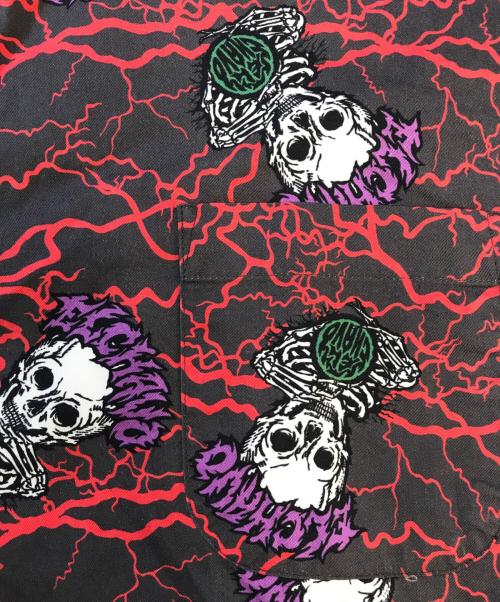 MASSES（マシス）MASSES (マシス) 総柄シャツ グレー サイズ:Sの古着・服飾アイテム