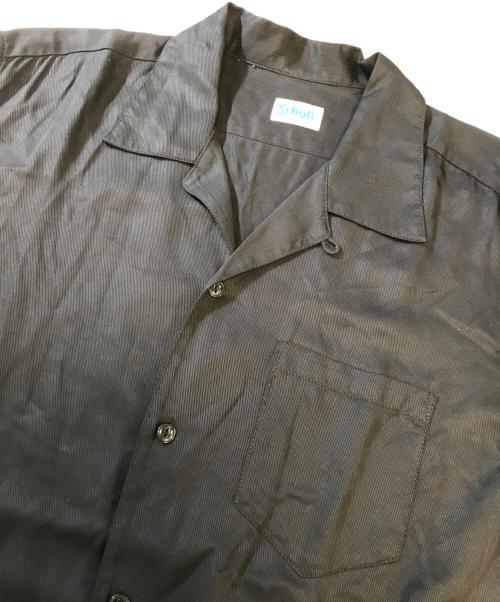 Schott（ショット）Schott (ショット) 袖刺繍シャツ ブラック サイズ:Ⅼの古着・服飾アイテム