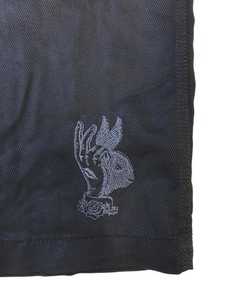 Schott（ショット）Schott (ショット) 袖刺繍シャツ ブラック サイズ:Ⅼの古着・服飾アイテム