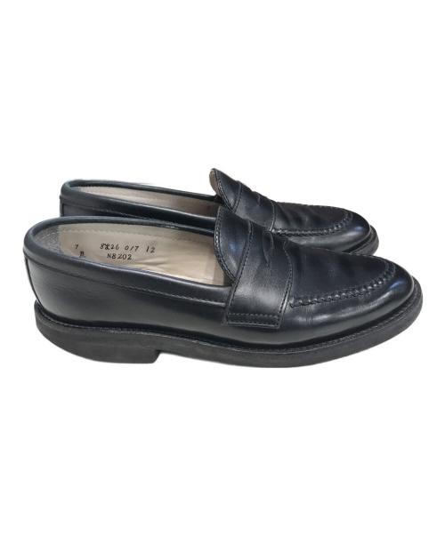 Alden（オールデン）ALDEN (オールデン) UNITED ARROWS (ユナイテッドアローズ) ペニーローファー ブラック サイズ:25cmの古着・服飾アイテム