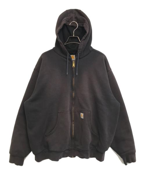 CarHartt（カーハート）CarHartt (カーハート) 裏サーマルジップパーカー ブラウン サイズ:表記なしの古着・服飾アイテム