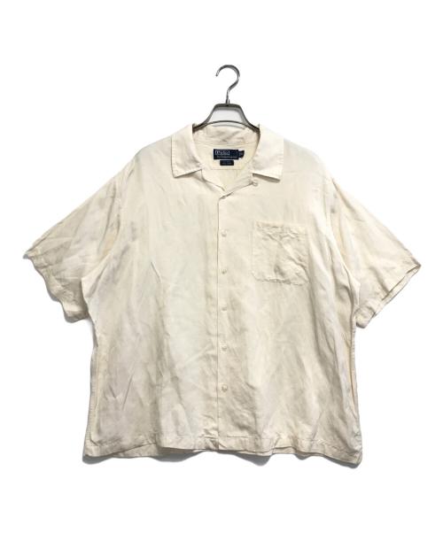 POLO RALPH LAUREN（ポロ・ラルフローレン）POLO RALPH LAUREN (ポロ・ラルフローレン) オープンカラーシャツ アイボリー サイズ:XLの古着・服飾アイテム
