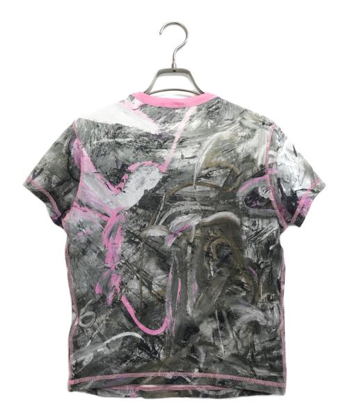 DIESEL（ディーゼル）DIESEL (ディーゼル) 総柄チビTシャツ グレー サイズ:Lの古着・服飾アイテム