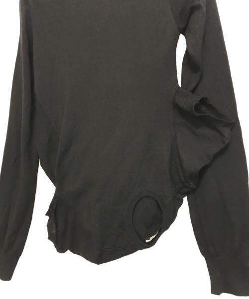 JUNYA WATANABE COMME des GARCONS（(ジュンヤワタナベ コムデギャルソン）JUNYA WATANABE COMME des GARCONS ((ジュンヤワタナベ コムデギャルソン) 変形カーディガン ブラック サイズ:表記なしの古着・服飾アイテム